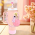 Cherry Blossom Straw Cap Accessories, Dust Plug Decoration Suit For Tumbler Bottle Fashion Accessories & Straw Cover Charm Kit Set